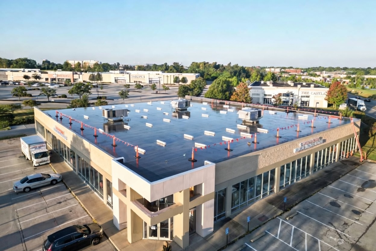Commercial roofing project